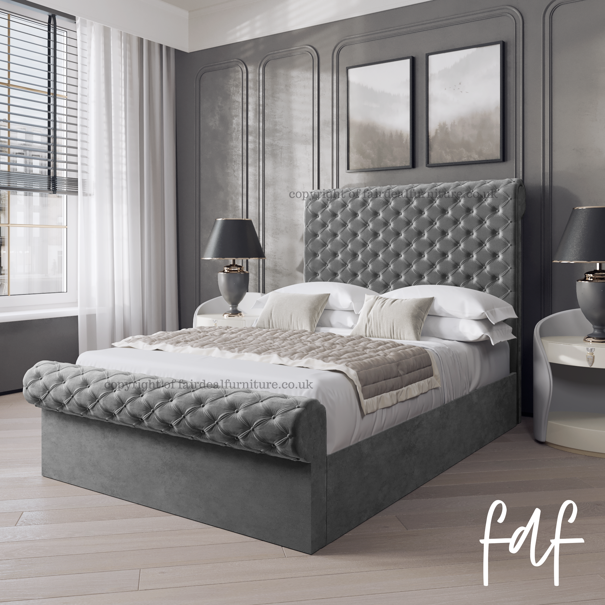 Chesterfield king size bed deals