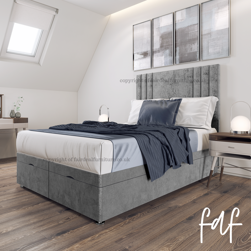 Hatford Divan Bed Set with Storage Option