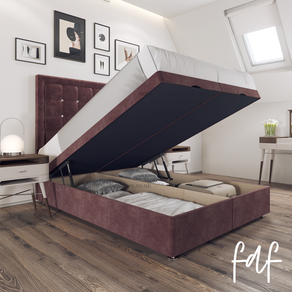 Kaira Rose Bed Set with Storage Option