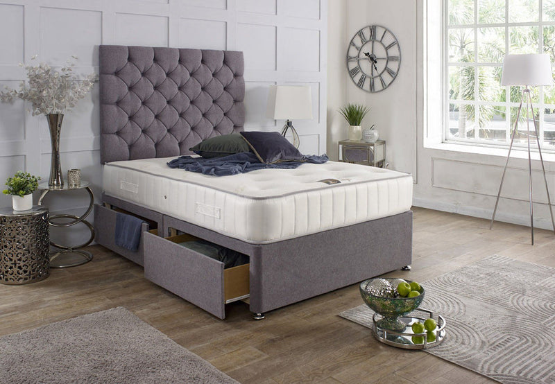 New Paris Divan Bed Set with Mattress Options